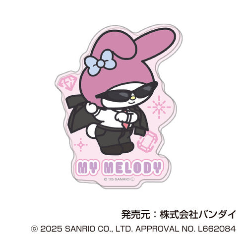 『サンリオキャラクターズ』アクリルステッカー まねっこーで スパイVer.【BOX】
